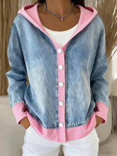 Cardigan à capuche design patchwork mode pour femmes